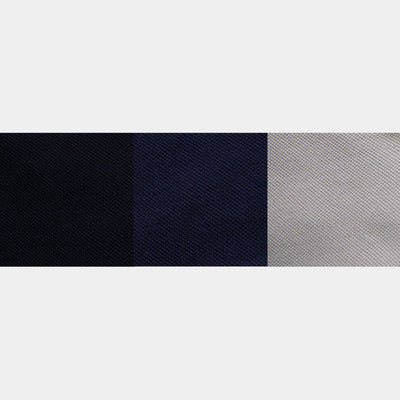 Hansesack Produktbild Farbvergleich Polo-Shirts schwarz, marine, grau ohne Stick Nahaufnahme